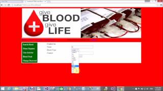 Online Blood Bank Project in ASPNET C [upl. by Ury101]