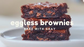 The BEST EGGLESS BROWNIE Recipe Made With Cocoa Powder [upl. by Fuller]