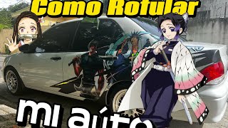 Cómo rotular mi auto fácil y con bajo presupuesto 🚗🏍️ [upl. by Dud]