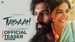 Tabaah Official Teaser review  Parmish Verma  Wamiqa Gabbi  Releasing 18th Oct 2024 [upl. by Mouldon]