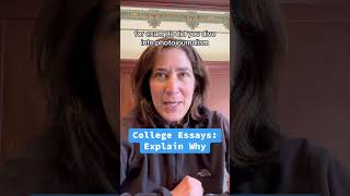 In Your College Application Essay Remember to Explain Why applyingtocollege collegeadmissions [upl. by Izy]