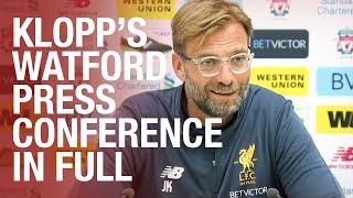 Jürgen Klopps preWatford press conference in full  Coutinho update transfers and more [upl. by Fried720]