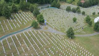 Srebrenica Genocide Memorial  Drone Footage [upl. by Durnan277]