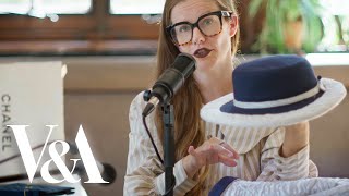 ASMR at the museum  Unboxing a vintage CHANEL suit hat and bag  VampA [upl. by Eon]