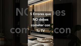 Evita estos 5 Errores con el TV para una Sala Elegante y Acogedora decoraciondeinteriores sala [upl. by Itteb]