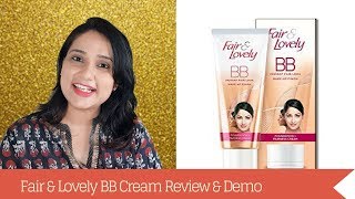 Fair amp Lovely BB Cream Review amp Demo in Hindi  OMG does it work or even Blends [upl. by Eisinger]