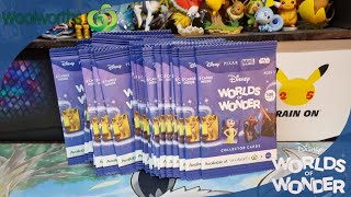 Opening 36 Packs Of Woolworths Disney World Of Wonders Trading Cards [upl. by Grinnell]