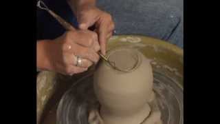 Danielle  The Clay Lady  Pottery Trimming Tutorial [upl. by Analem574]