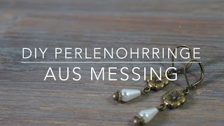 DIY Ohrringe mit Perlen  Perlenohrringe selber basteln [upl. by Ssegrub]