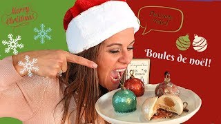 RECETTE ENTREMETS BOULES DE NOEL VANILLE CARAMEL [upl. by Symon273]