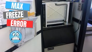 Iceomatic Ice Machine Isnt Making Ice Due To Max Freeze Error [upl. by Dulsea]