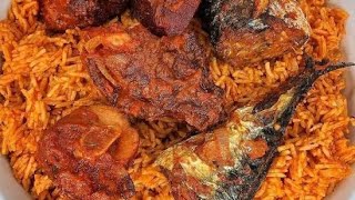 Nigerian party jollof Rice  Nigerian jollof Rice recipe [upl. by Tinor671]