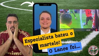 PERITO ESPECIALISTA em imagem bateu o martelo  Veja a análise PROFISSIONAL do lance [upl. by Rehm767]