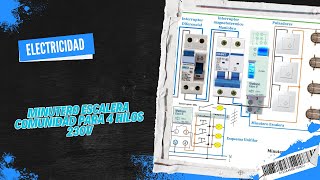 Minutero escalera comunidad para 4 hilos 230V [upl. by Octavus147]