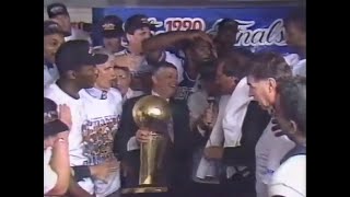 The Detroit Pistons Go BacktoBack Full 1990 Championship Celebration [upl. by Etam]