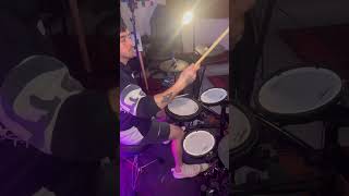 Use this cool polyrhythm groove is made to spice up your drum chops 🥁 drums shorts drummer drum [upl. by Asilehs]