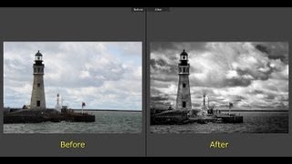 Learn Lightroom 5  Part 4 Processing a Photo Into Black amp White Training Tutorial [upl. by Nicol]