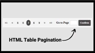 HTML Table Pagination Tutorial Simplify Your Web Content Organization [upl. by Yasnil]