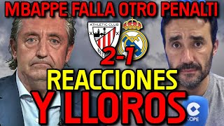 🤣💥 RONCERO NO PUEDE MÁS REACCIONES Y LLOROS AL ATHLETIC 21 REAL MADRID Y EXPLOTAN CONTRA MBAPPÉ [upl. by Arst]