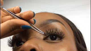 HOW TO Apply False Eyelashes for Beginners [upl. by Hannibal]