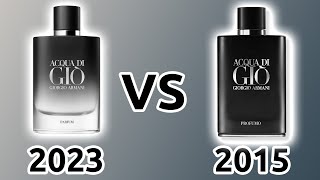 ACQUA DI GIO PARFUM VS PROFUMO REVIEW [upl. by Okram]