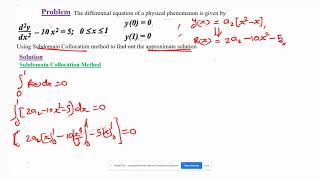 FEA  Subdomain collocation Method [upl. by Aimehs]