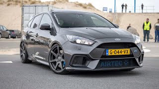 Ford Focus RS Mk3 with Decat Milltek Exhaust  LOUD Accelerations amp Revs [upl. by Yniar]