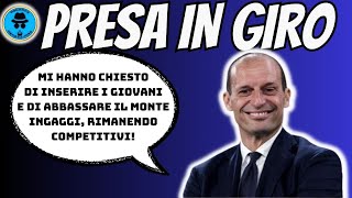 ALLEGRI PRENDE IN GIRO TUTTI quotMI HANNO CHIESTO DI PUNTARE SUI GIOVANI E ABBASSARE IL MONTE INGAGGIquot [upl. by Reyotal968]