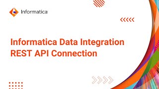 Informatica Data Integration REST API Connection [upl. by Natrav]