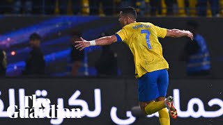 Cristiano Ronaldo scores sensational longrange lob for AlNassr [upl. by Kegan]