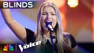 Sloane Simon Sweetly Sings quotUnwrittenquot and Dedicates It to Her Father  Voice Blind Auditions  NBC [upl. by Doi971]