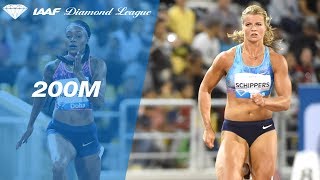 Elaine Thompson wins the 200m duel vs Dafne Schippers  IAAF Diamond League Doha 2017 [upl. by Krell945]