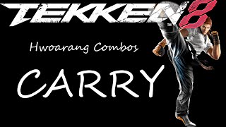 Tekke8 Hwoarang combo video 02 Carry [upl. by Lemmor585]