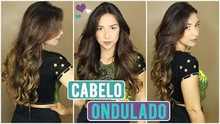 Tutorial Cabelo Ondulado Natural fácil [upl. by Thaddeus]