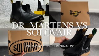 DR MARTENS 2976 CHELSEA BOOTS VS SOLOVAIR HISHINE DEALER BOOTS  UNBOXING AND FIRST IMPRESSIONS [upl. by Sille]