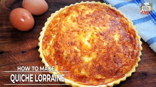 Amazingly Easy Quiche Lorraine Recipe [upl. by Ilsa11]