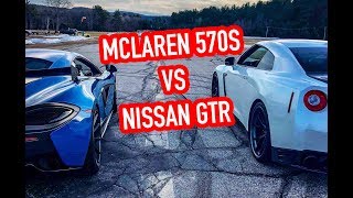 McLaren 570S vs Nissan GTR [upl. by Mercado416]