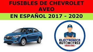 FUSIBLES DE AVEO EN ESPAÑOL 2017  2020 [upl. by Iret]