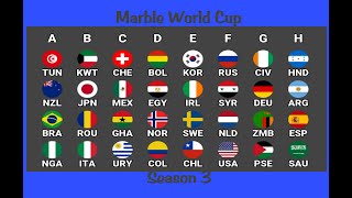 Marble World Cup season 3 From Group Stage To Final 🎮🔥🏆⚽ [upl. by Aleahpar]