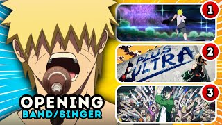 🎵 Save One Anime Opening for each Singers amp Bands 🔥 Anime Quiz  Part 1 [upl. by Einaeg]