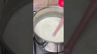 Making cream cheese at home youtubechamps cheese [upl. by Santa]