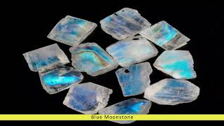 Blue Moonstone Gems  Gemstones TV [upl. by Nnayllas]