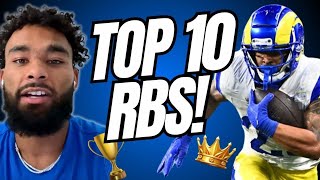 Top 10 Fantasy Football RBs 2024 With Kyren Williams [upl. by Adahs143]