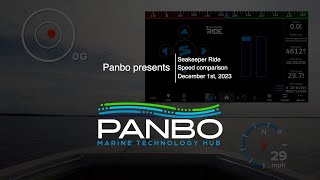 Panbo Presents Seakeeper Ride comparing roll and speed enabled vs disabled [upl. by Eirrej]