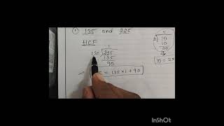 1 Use Euclid’s division algorithm to find the HCF ofi 135 and 225 [upl. by Seumas]