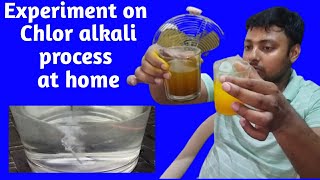 Chlor alkali process  chlor alkali process experiment scienceactivity science [upl. by Yrffoeg]