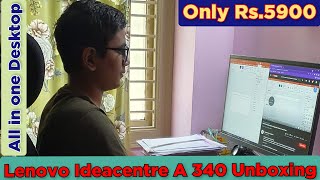 Lenovo Ideacentre A340 All in One Desktop Unboxing Only Rs59000 [upl. by Henig839]