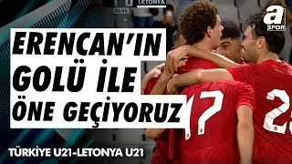 GOL Erencan Yardımcı Türkiye U21 10 Letonya U21  U21 Avrupa Şampiyonası Elemeleri  11102024 [upl. by Farrow]