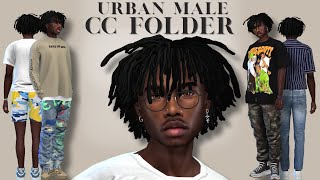 FREE Male CC Folder Lookbook  Sim DL 💫🌟 Sims 4 CC Folder  Sims 4 Male Clothes CC [upl. by Yarvis369]