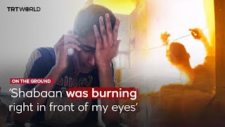 Family recalls tragic incident of young man burned alive during Israeli strike [upl. by Hallsy109]